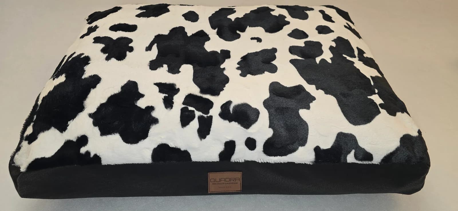 Matelas déhoussable pilou court Vache noir et blanc