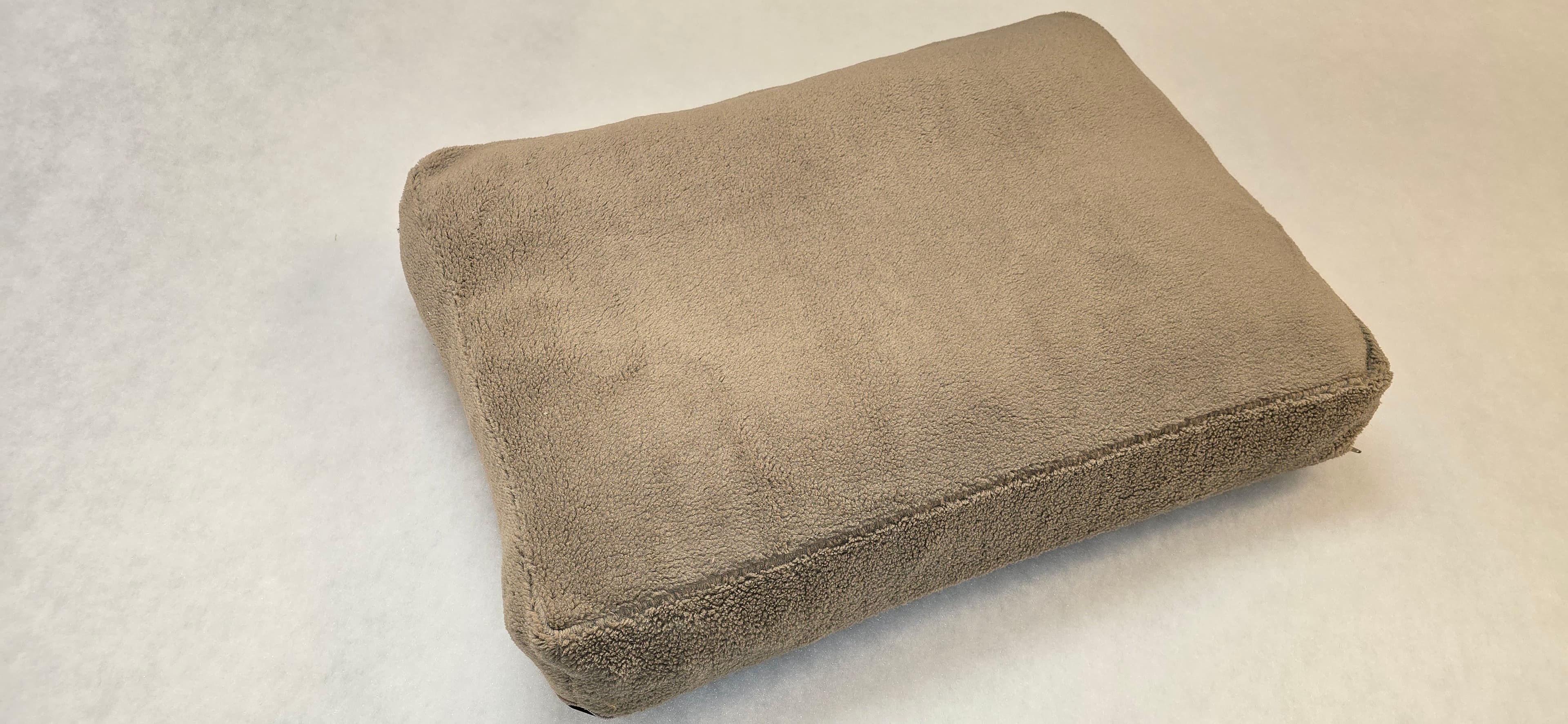 Matelas Déhoussable teddy beige court