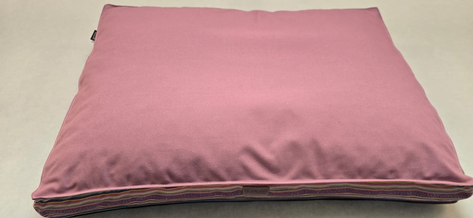 Matelas Déhoussable assise tissu épais rose + tour latino